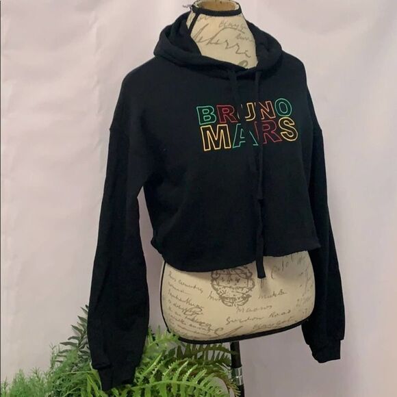 BRUNO MARS DIY‎ CROP TOP SWEATER SIZE S - Picture 1 of 6
